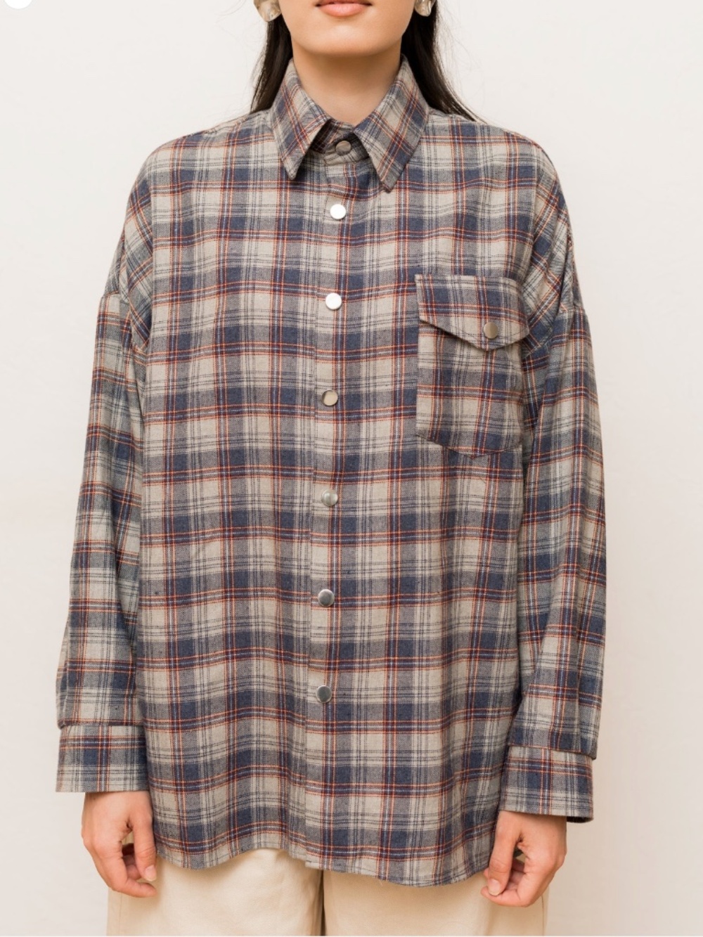 LYDA Signature Oversized Shirt One Size Color Faded Blue NWT